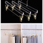 Luxury Clear Acrylic Pants Hanger With Gold Clips