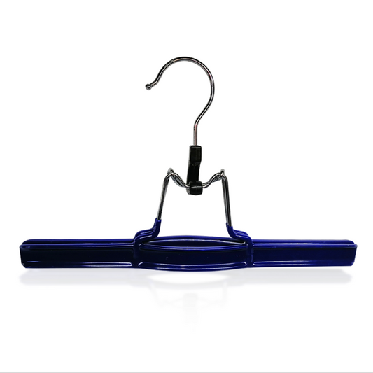 Non Slip Metal Skirt Hanger with Rubberized Clamp