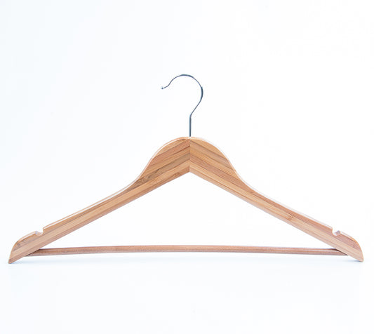 Good Quality Bamboo Hanger For Suits Display from factory