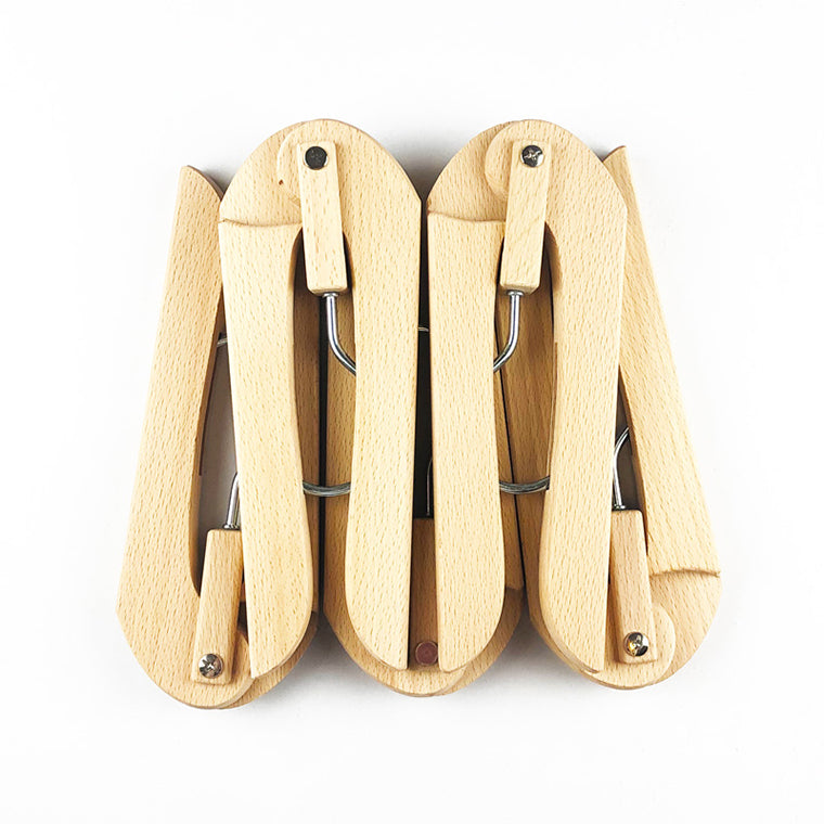 Luxury Wooden Folding Convenience Clothes Hanger