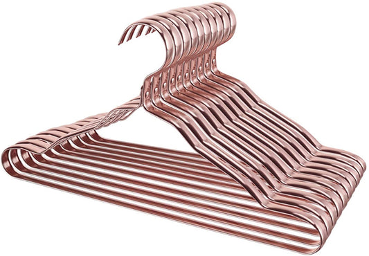 Rose Gold Strong Durable Metal Clothes Hangers For Garment