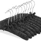 Black Heavy Duty Anti Slip Padded Hangers For Sweaters