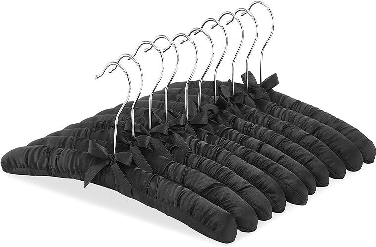 Black Heavy Duty Anti Slip Padded Hangers For Sweaters